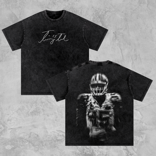 Tebow Acid Washed Oversized Tee